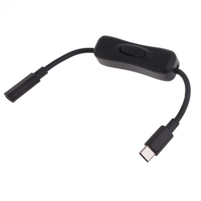 Männlich zu weiblich USB Typ C zu C Schalter ein-aus Datenladung Erweiterungskabel für Raspberry Pi LED Lampe Telefon 0