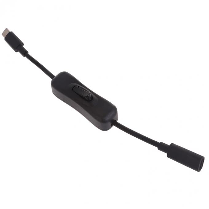 Männlich zu weiblich USB Typ C zu C Schalter ein-aus Datenladung Erweiterungskabel für Raspberry Pi LED Lampe Telefon 5
