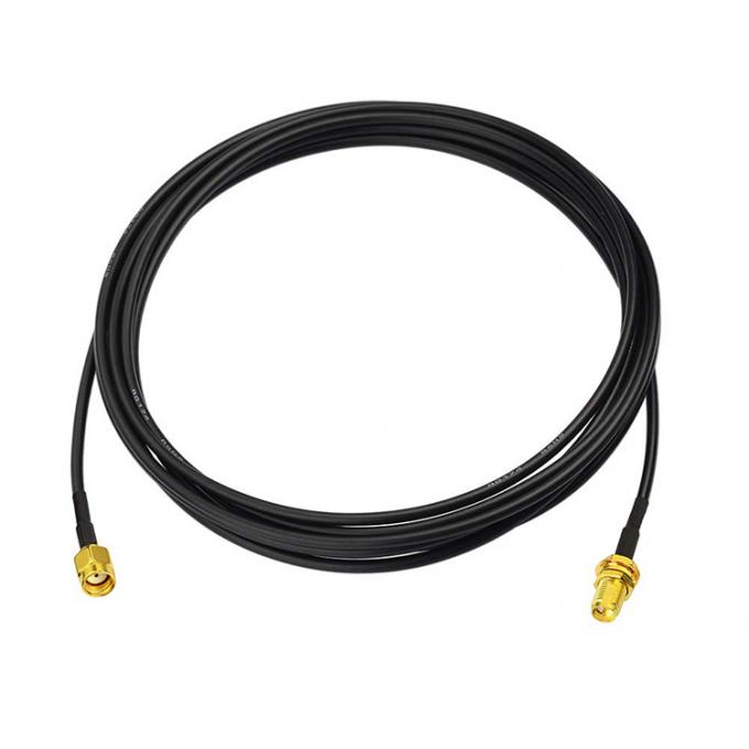 RG174 Koaxial RP SMA Männlich zu RP SMA Weiblich Antennenverlängerungskabel für Wifi Router Sicherheitskamera 0