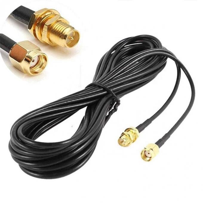 RG174 Koaxial RP SMA Männlich zu RP SMA Weiblich Antennenverlängerungskabel für Wifi Router Sicherheitskamera 2