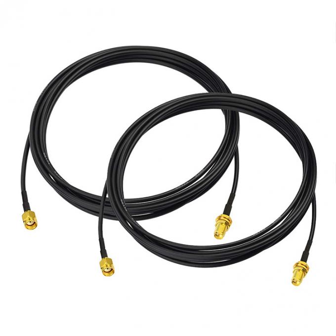 RG174 Koaxial RP SMA Männlich zu RP SMA Weiblich Antennenverlängerungskabel für Wifi Router Sicherheitskamera 4