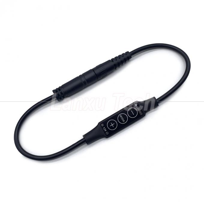 Stepless Light Männlich zu weiblich Gleichstrom-Fass Jack 5.5x2.1mm 5.5x2.5mm 3.5x1.35mm Kabel-Dimmer für LED-Lampenstreifen 2