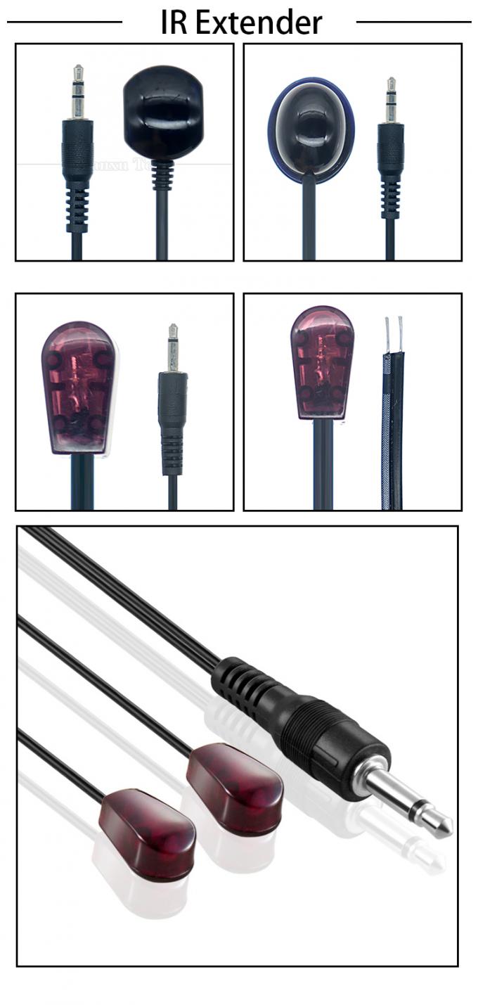 3.5mm Jack Audio Jack Infrarot-IR-Empfänger Emitter Sender Repeater Extender Kabel für Kabelboxen DVR TV STB 0