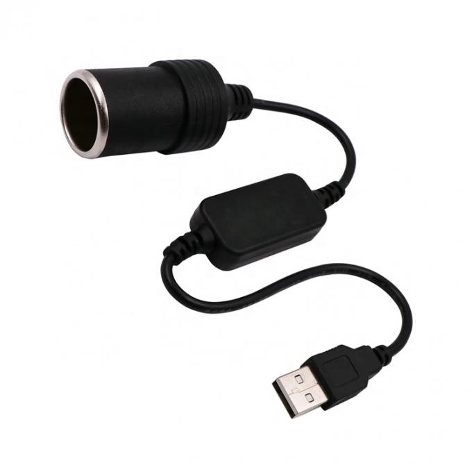USB A Männlich bis 12V Auto Zigarettenanzünder Steckdose Weibliches Stromumwandlerkabel 1