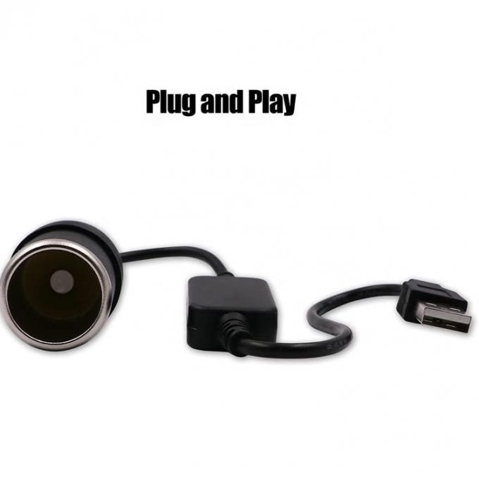 USB A Männlich bis 12V Auto Zigarettenanzünder Steckdose Weibliches Stromumwandlerkabel 2