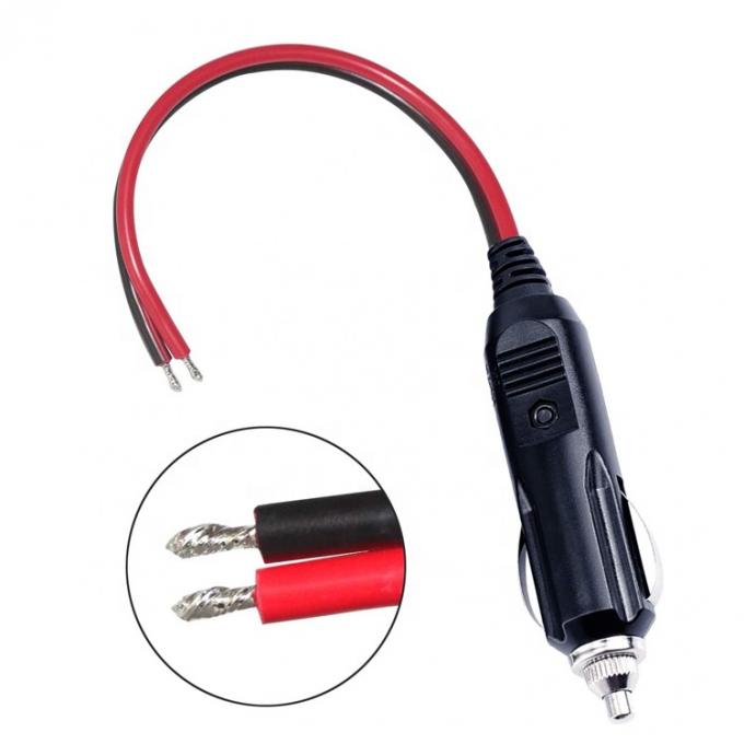 12V 24V 15A Sicherung Auto Zigarette Zünder Männlicher Stecker mit Bleigehalde Draht 1