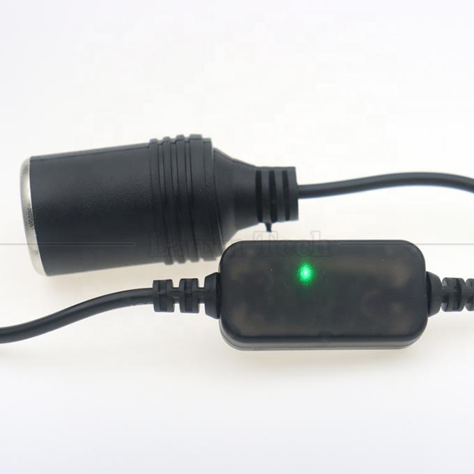 Hochwertiges 12W 5V USB zu 12V Wandler Zigarettenstecker Leuchter Steckdose Kabel Adapter mit Led Spannungsmodul 3