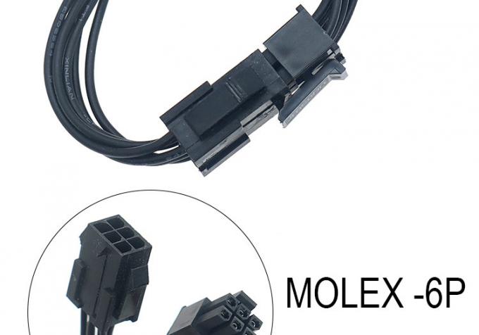 Nachgebildetes Männliches zu Weibliches 4 6 8 Pin Molex Micro Fit 3.0 Steckgurtkabel 2