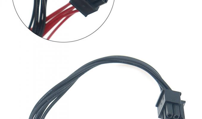 Nachgebildetes Männliches zu Weibliches 4 6 8 Pin Molex Micro Fit 3.0 Steckgurtkabel 3