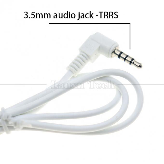 Zusammengestellte 3,5 mm Audio Jack TRRS zu JST MX 1,25 mm 4p Draht-Gurtkabel 1