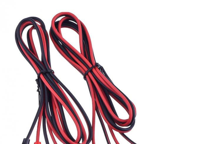 12v doppelgeschaltete schwarze rote elektrische Testleitungen Jumper Draht Alligator Krokodil Clips Kabel 1