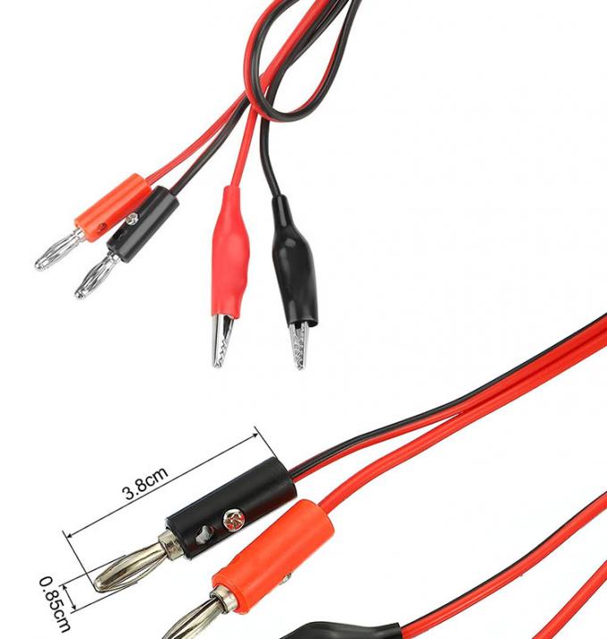 Krokodil Alligator Clip zum Bananen Stecker Test Blei Drahtkabel für Multimeter-Schaltung 1