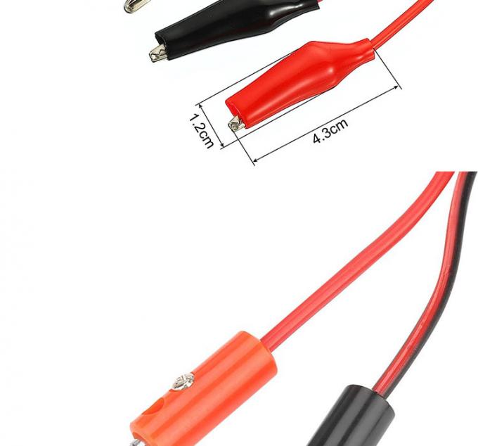 Krokodil Alligator Clip zum Bananen Stecker Test Blei Drahtkabel für Multimeter-Schaltung 2