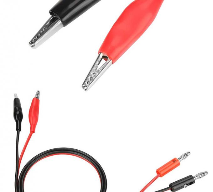 Krokodil Alligator Clip zum Bananen Stecker Test Blei Drahtkabel für Multimeter-Schaltung 4