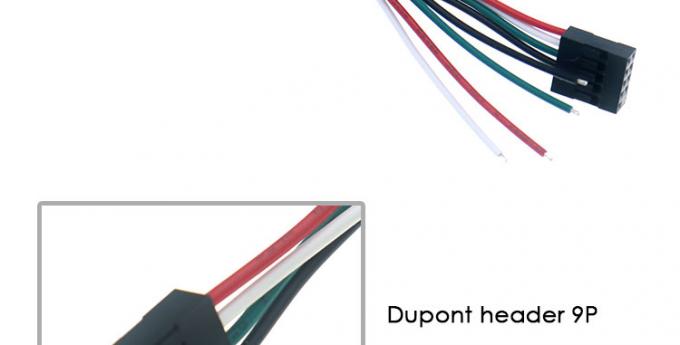 OEM 2,54mm Pitch 9 PIN Header Dupont Stecker Drahtgurt Kabel 3