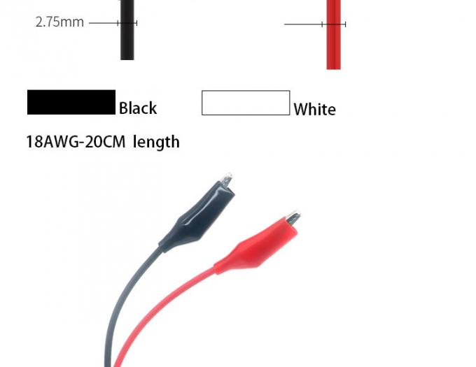 12V Rot-Schwarz-Alligator-Clips-Batteriekabel 3