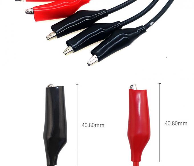 12V Rot-Schwarz-Alligator-Clips-Batteriekabel 2