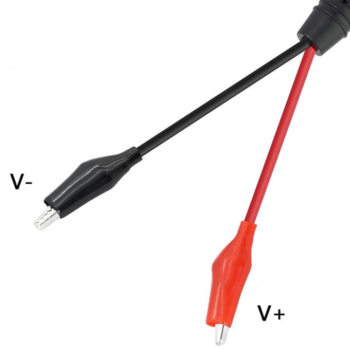 2.1mmx5.5mm 12V Gleichspannung für Männliche Stecker und Alligator Clip-Stromkabelanschlüsse für CCTV-Beleuchtung 3