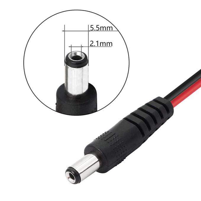 2.1mmx5.5mm 12V Gleichspannung für Männliche Stecker und Alligator Clip-Stromkabelanschlüsse für CCTV-Beleuchtung 2
