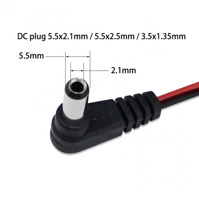 Custom OEM DC Barrel Jack zu JST XH 2 Pin 2,54 Pitch Power Kabel 1