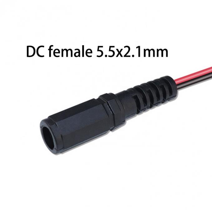 12V DC 5,5x2,1mm weibliche Fass-Sperre für Alligator-Clips Stromkabelanschlüsse für CCTV-Sicherheitskamera 2