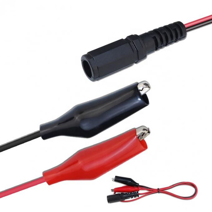 12V DC 5,5x2,1mm weibliche Fass-Sperre für Alligator-Clips Stromkabelanschlüsse für CCTV-Sicherheitskamera 5