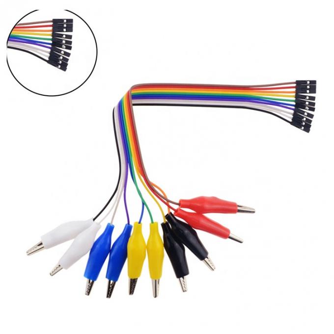 10 Pin Alligator Clip für weibliche Dupont Breadboard Test Blei Jumper Drähte für Raspbrry Pi 0