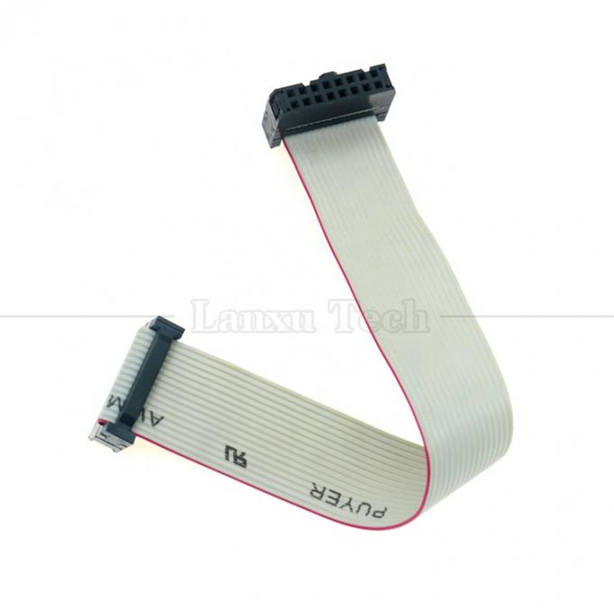 Weiblich zu weiblich 16 PIN 1,27mm Pitch IDC 2,54mm Stecker GPIO Graue Flachbanddrahtkabel für Festplatten CD Raspberry Pi 3