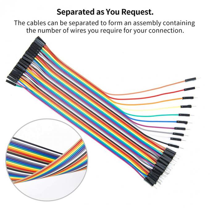 40 PIN Männlich zu weiblich Dupont-Anschluss Breadboard Jumper Draht GPIO Kabel für Arduino 10