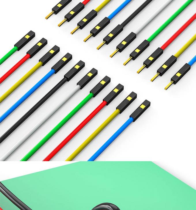 Männlich zu Männlich weiblich zu weiblich 2.54mm 1 Pin Dupont Connector Schweißlos Brotbrett Jumper Draht für Arduino 4