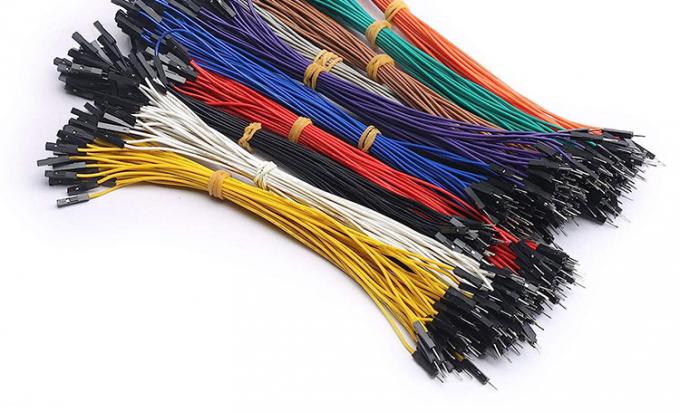 Männlich zu Männlich weiblich zu weiblich 2.54mm 1 Pin Dupont Connector Schweißlos Brotbrett Jumper Draht für Arduino 6