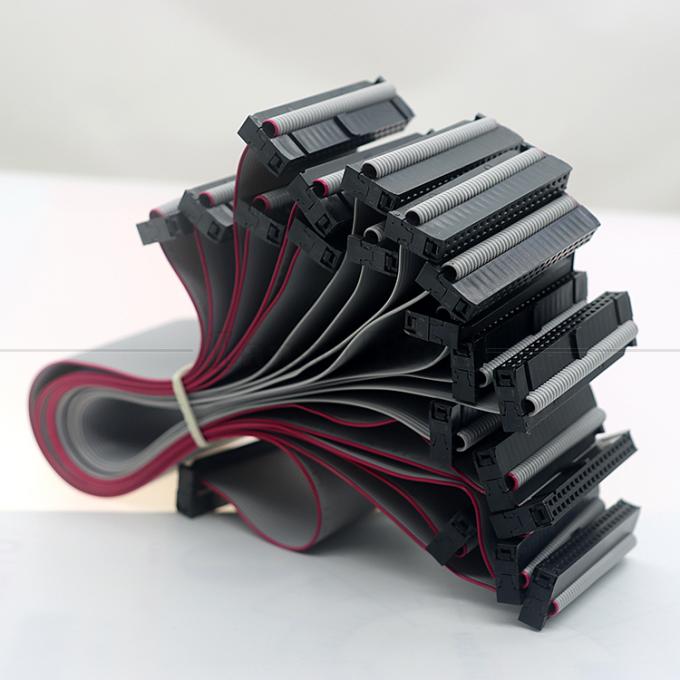 6 8 10 12 14 16 18 20 24 26 30 32 34 40 50 60 64 PIN 1,27 mm Abstand IDC 2,54 mm 2,0 mm Stecker Grauer Flachbanddrahtkabel 1