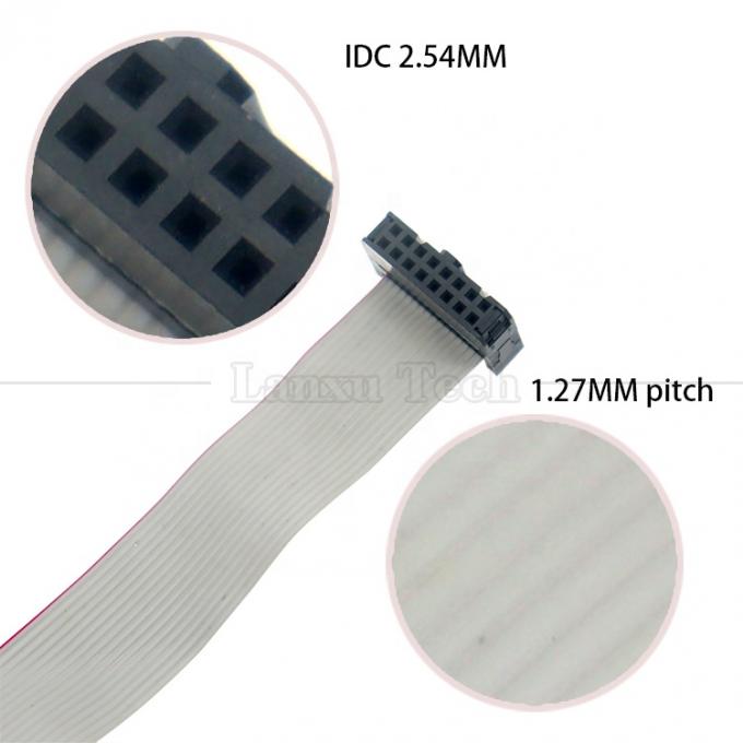 6 8 10 12 14 16 18 20 24 26 30 32 34 40 50 60 64 PIN 1,27 mm Abstand IDC 2,54 mm 2,0 mm Stecker Grauer Flachbanddrahtkabel 4