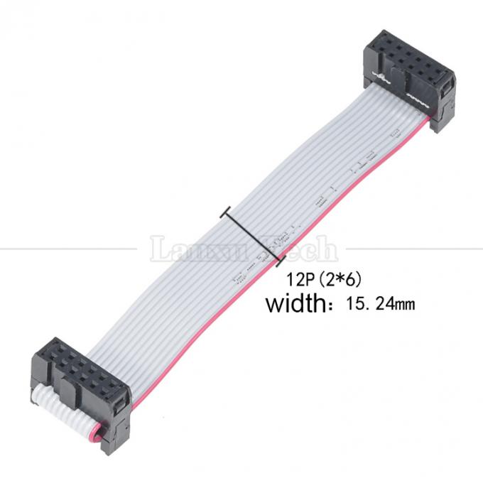 6 8 10 12 14 16 18 20 24 26 30 32 34 40 50 60 64 PIN 1,27 mm Abstand IDC 2,54 mm 2,0 mm Stecker Grauer Flachbanddrahtkabel 8
