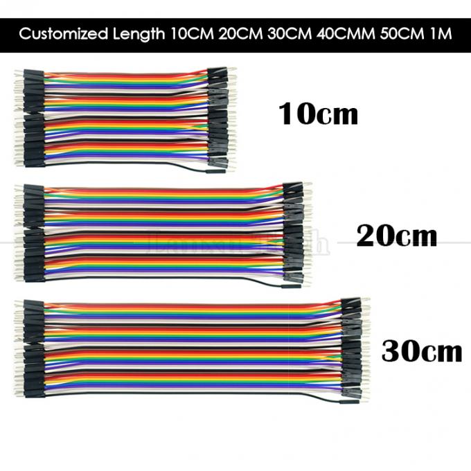 40 PIN Männlich zu Männlich 2,54 mm Dupont Breadboard GPIO Raspberry Pi Jumper Wire 6