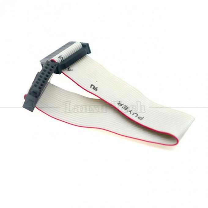 IDC 2,54 mm Stecker 8 10 12 14 16 18 20 30 40 50 60 PIN 1,27 mm Flachbandkabel mit scharfem Grau 7