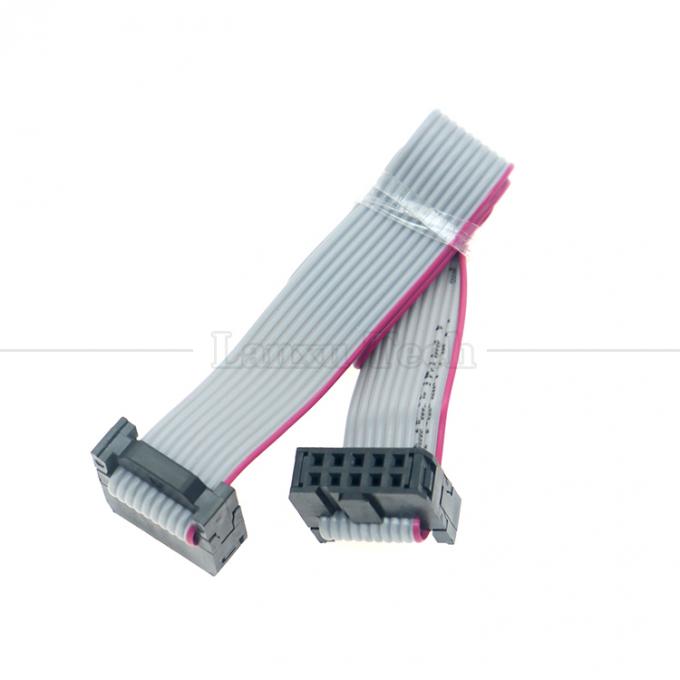 Weiblich auf weiblich 10 PIN 1,27mm Pitch IDC 2,54mm Steckverbinder GPIO Graue Flachbanddrahtkabel für Festplatten CD Raspberry Pi 4