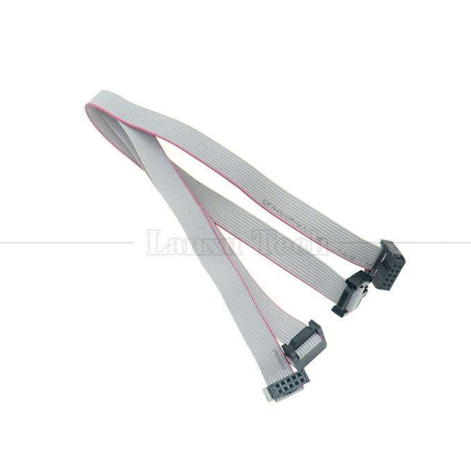 Weiblich auf weiblich 10 PIN 1,27mm Pitch IDC 2,54mm Steckverbinder GPIO Graue Flachbanddrahtkabel für Festplatten CD Raspberry Pi 5