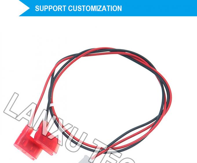 VH 2P 3.96mm Schwung auf 90 Grad Winkel 6.3 Spade Connector Montage Kabel Draht Gurt 0