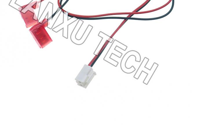 VH 2P 3.96mm Schwung auf 90 Grad Winkel 6.3 Spade Connector Montage Kabel Draht Gurt 3