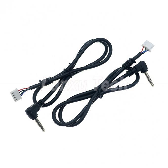 OEM-Anpassung 90 Grad Winkel 4 Pole 3,5 mm TRRS Audio Stereo Jack zu JST XH PH SH VH MX Steckkabel 0