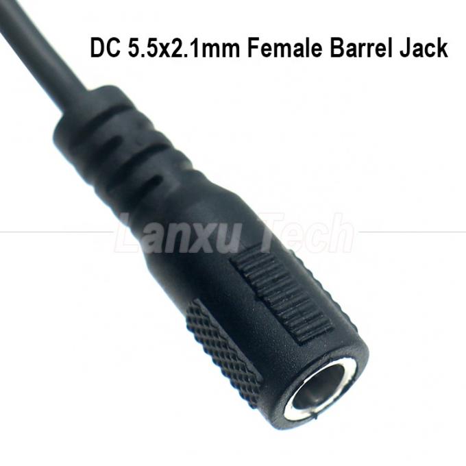 OEM-Anpassung DC weibliche 5,5x2,1mm Fass Jack zu JST 2 PIN XH 2,54mm Pitch weibliche Stecker Kabel 3