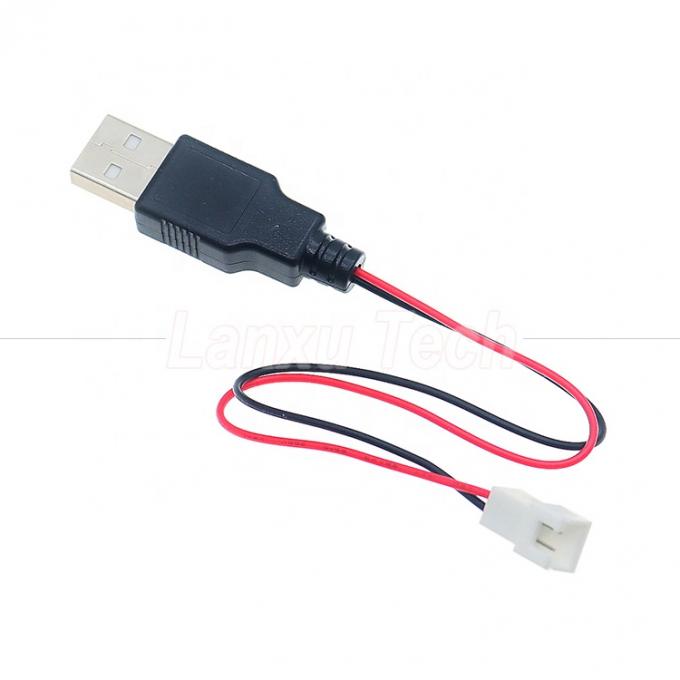 USB Typ A Männlich bis JST XH 2.54 Pitch 2 Pin Weibliches Steckdose-Kabel 0
