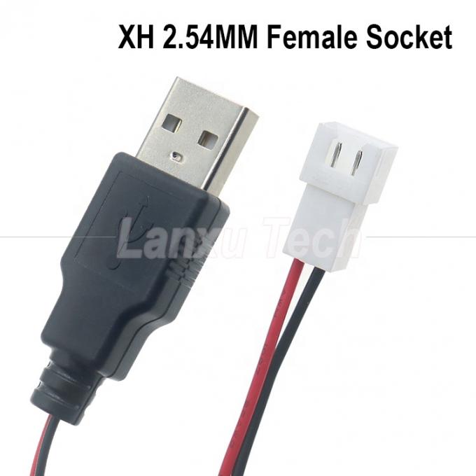USB Typ A Männlich bis JST XH 2.54 Pitch 2 Pin Weibliches Steckdose-Kabel 2
