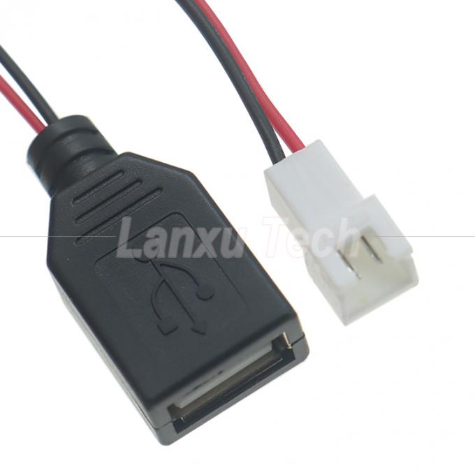 USB Typ A weiblich auf JST XH 2.54 Pitch 2 Pin weiblich 1