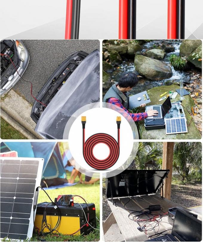 10AWG 12AWG Männlich auf weiblich XT60 XT60H Anschlussverlängerung Adapterkabel für RC-Batteriekraftwerk Solarpanel 4