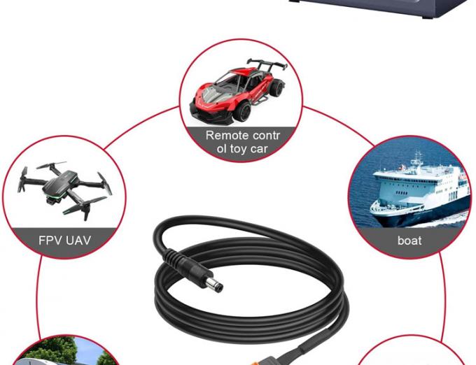 DC 5.5x2.1mm 5.5x2.5mm Stecker Männlicher Fass Jack zu XT60 Batterieanschluss Drahtkabel für Solarpanel FPV 7