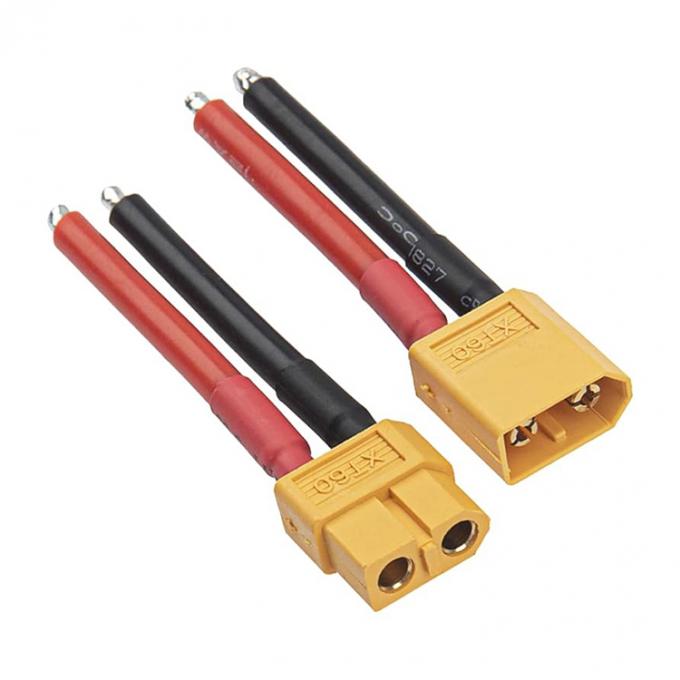 Hochwertiges XT60 Männliches weibliches Steckverbinder 12AWG Siliziumdrahtbleitverlängerungskabel für RC Lipo Batterie FPV Renndrohne 0