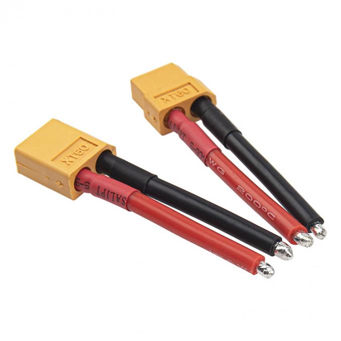 Hochwertiges XT60 Männliches weibliches Steckverbinder 12AWG Siliziumdrahtbleitverlängerungskabel für RC Lipo Batterie FPV Renndrohne 1