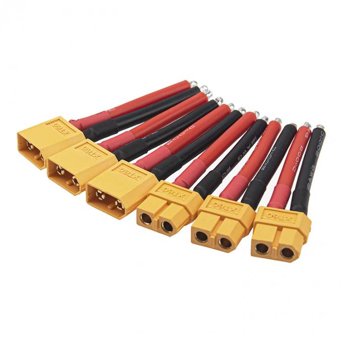Hochwertiges XT60 Männliches weibliches Steckverbinder 12AWG Siliziumdrahtbleitverlängerungskabel für RC Lipo Batterie FPV Renndrohne 5